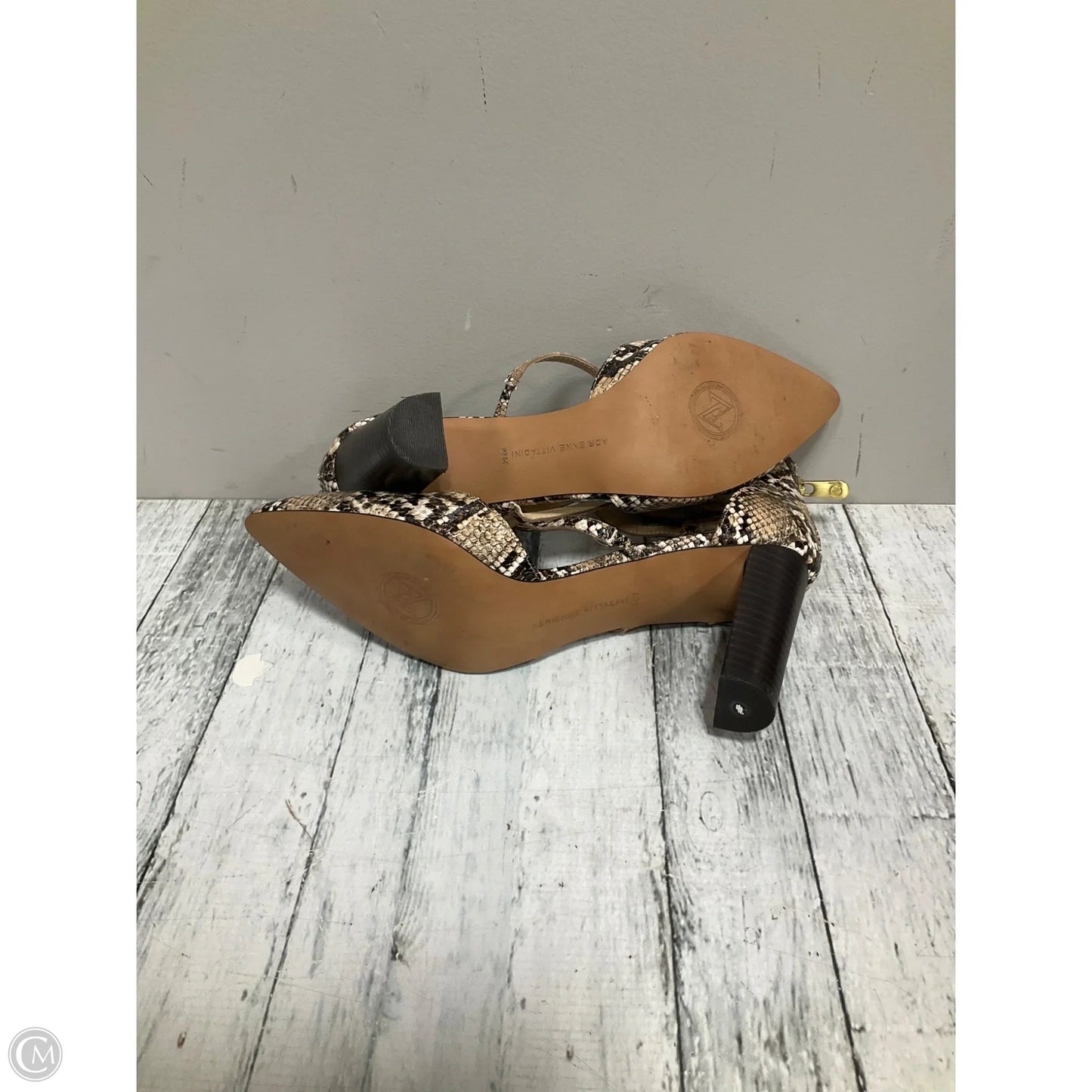 Shoes Heels Block By Adrienne Vittadini In Animal Print, Size: 9.5