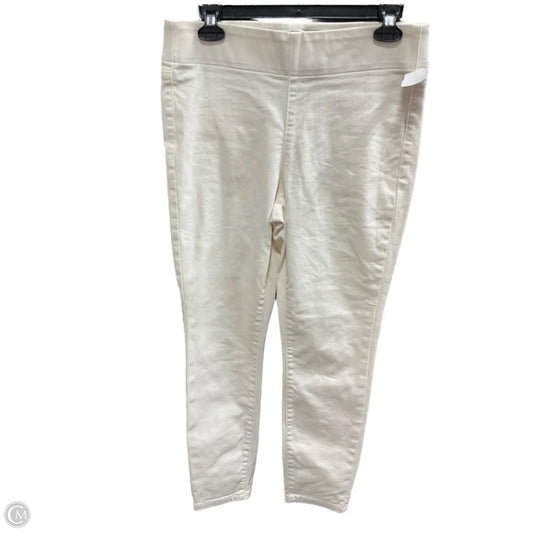 Jeans Skinny By Simply Vera In Cream, Size: 8
