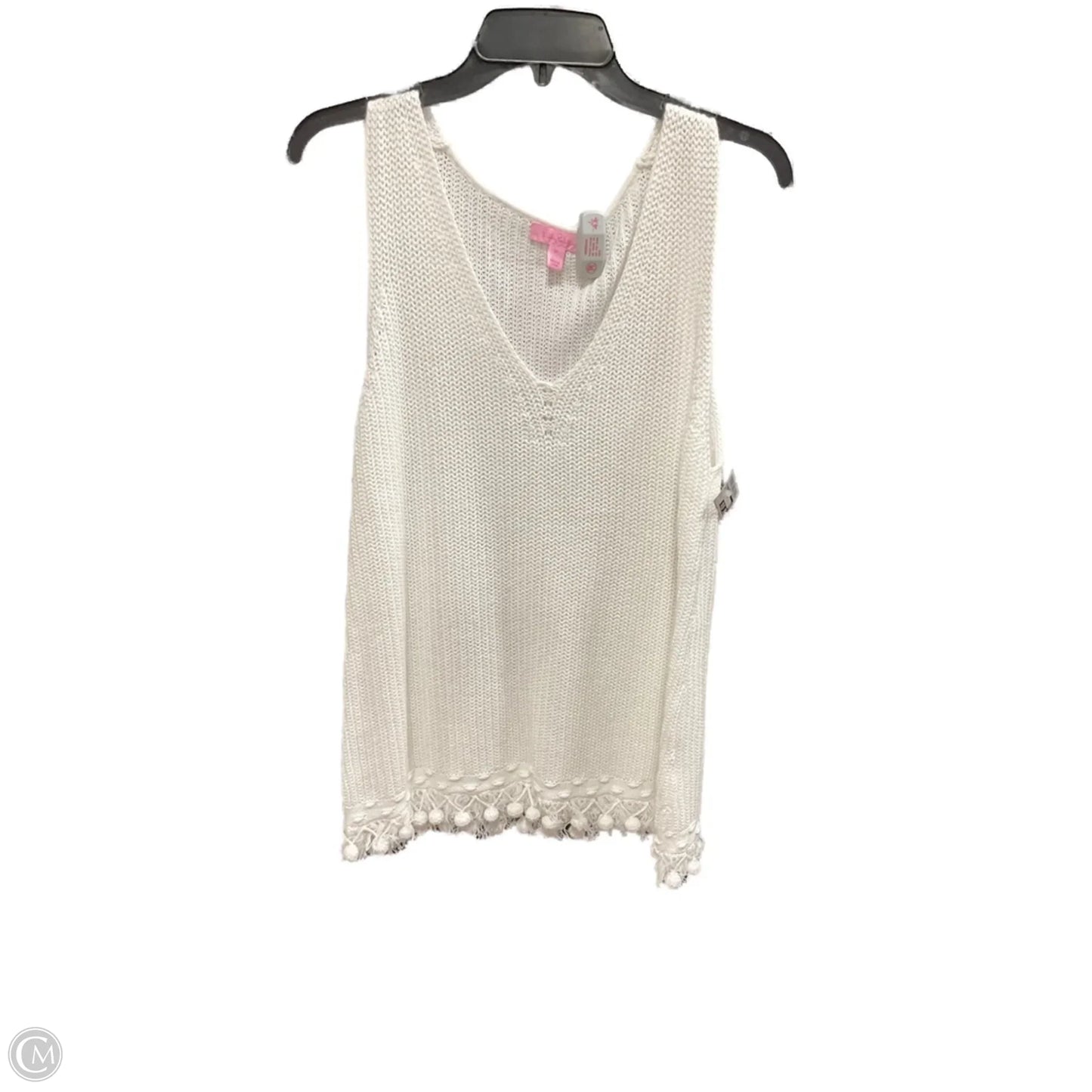 Sweater Designer By Lilly Pulitzer In White, Size: Xl