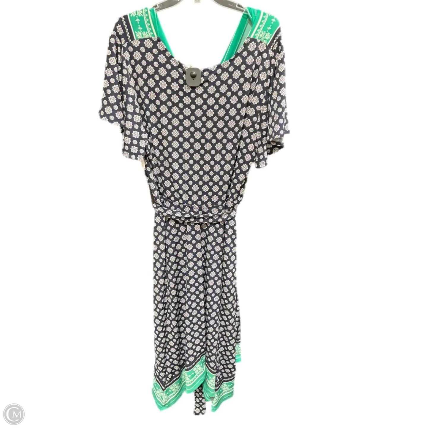 Dress Casual Maxi By Lane Bryant In Blue & Green, Size: 18