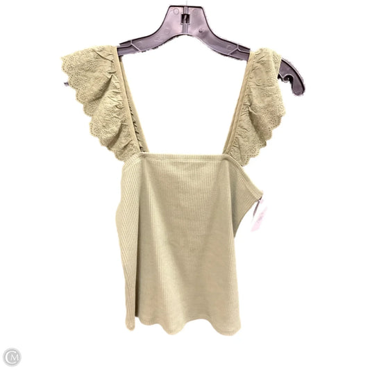 Top Sleeveless Basic By Gap In Green, Size: M