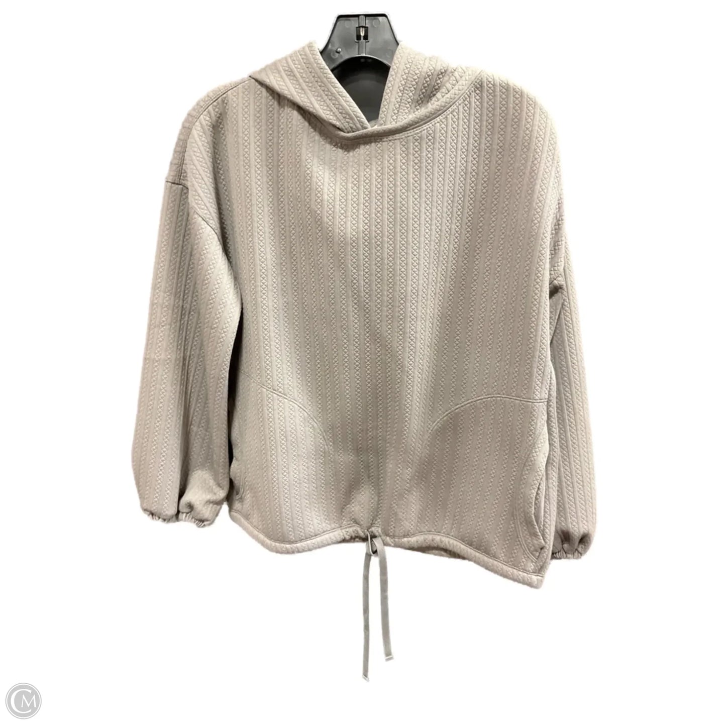 Athletic Top Long Sleeve Hoodie By The North Face In Grey, Size: Xl