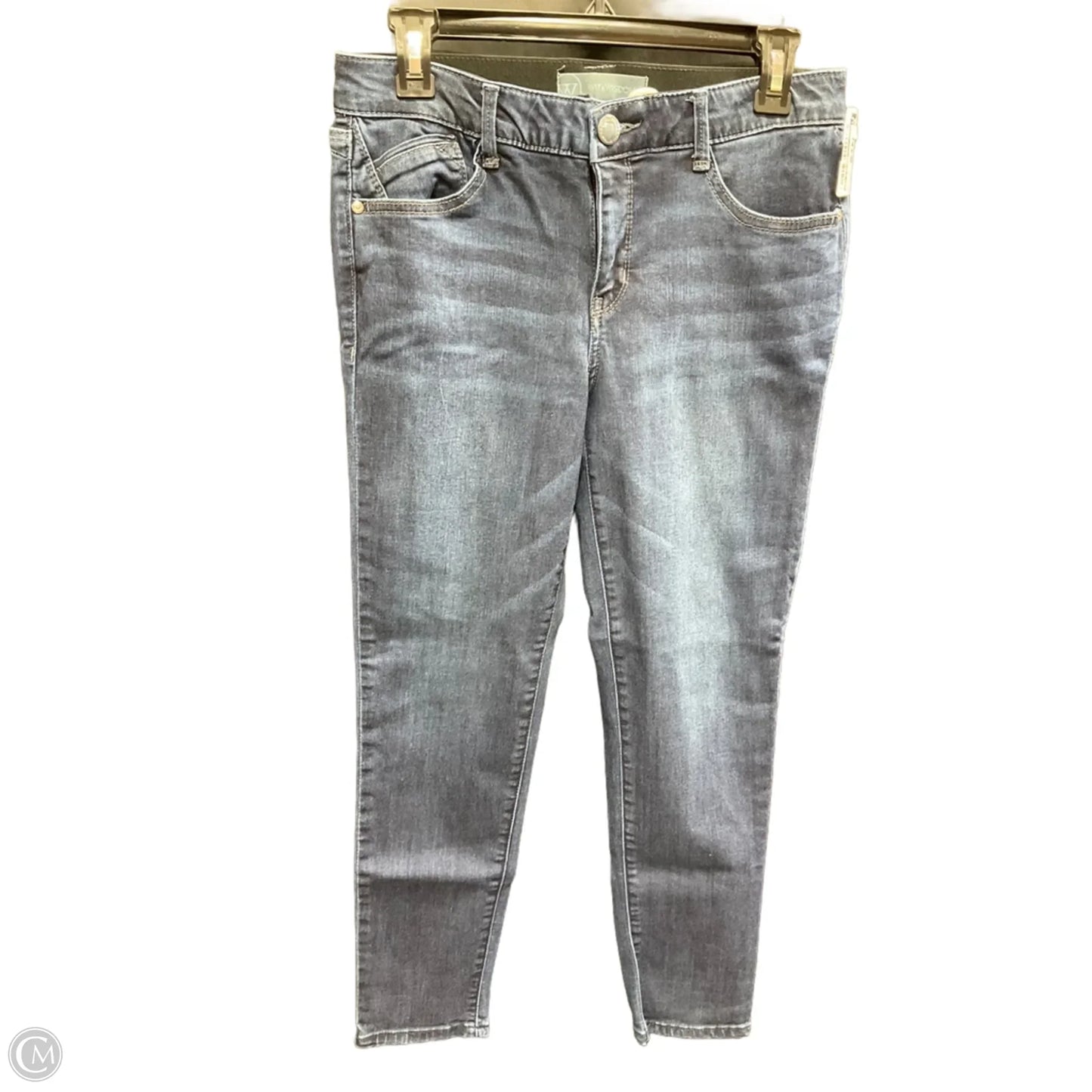 Jeans Skinny By Wit & Wisdom In Blue Denim, Size: 6