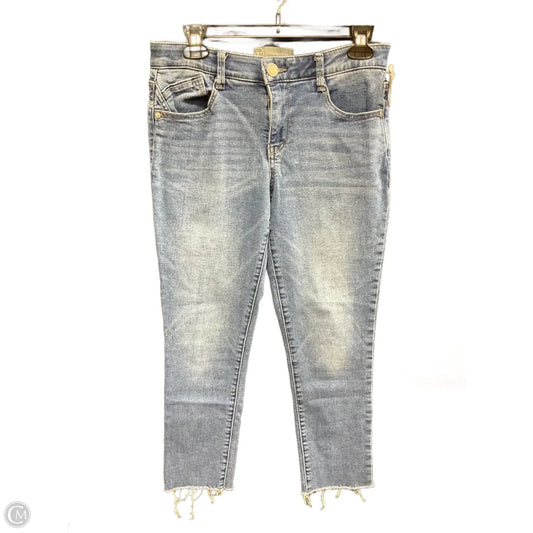 Jeans Skinny By Wit & Wisdom In Blue Denim, Size: 6