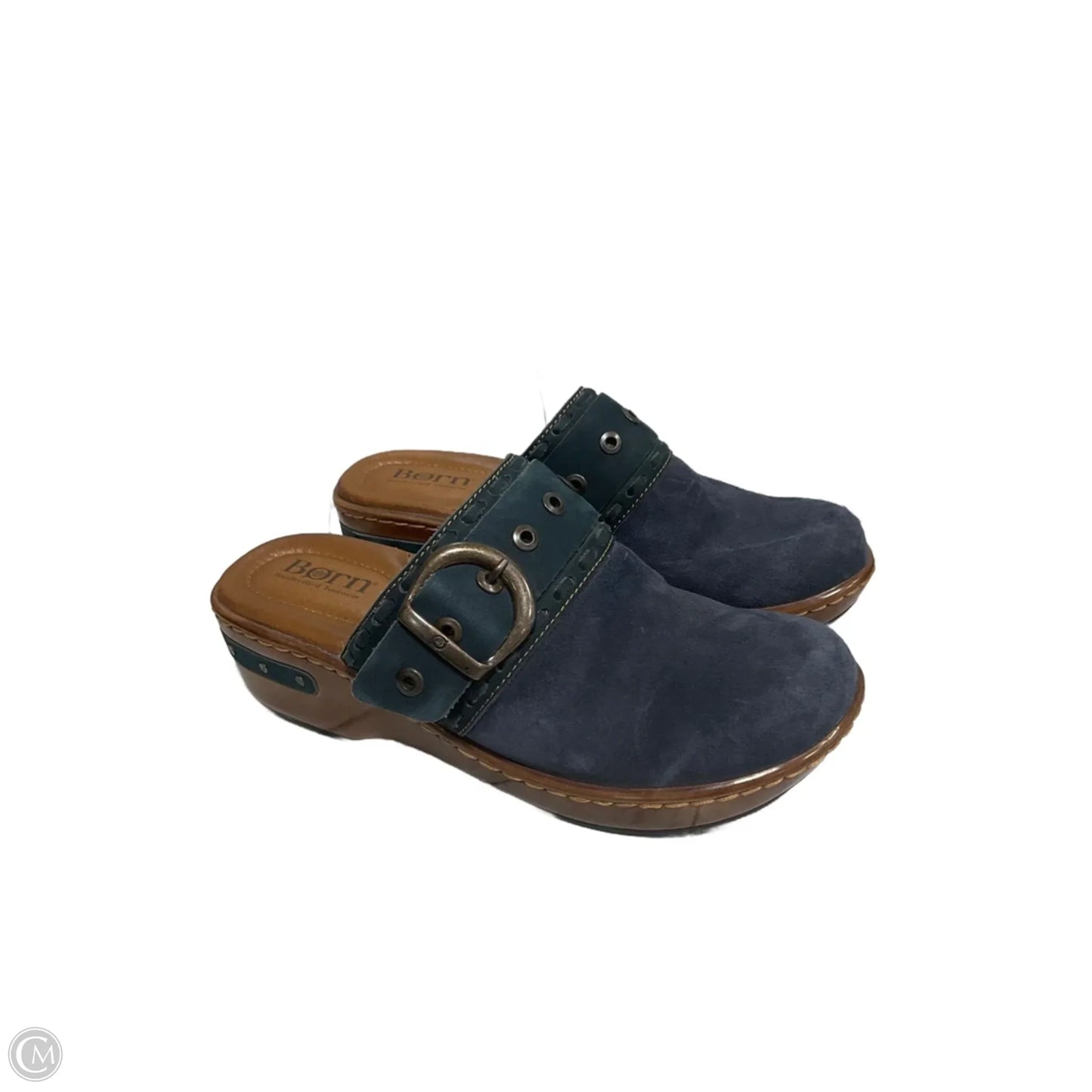 Shoes Heels Block By Born In Navy, Size: 6