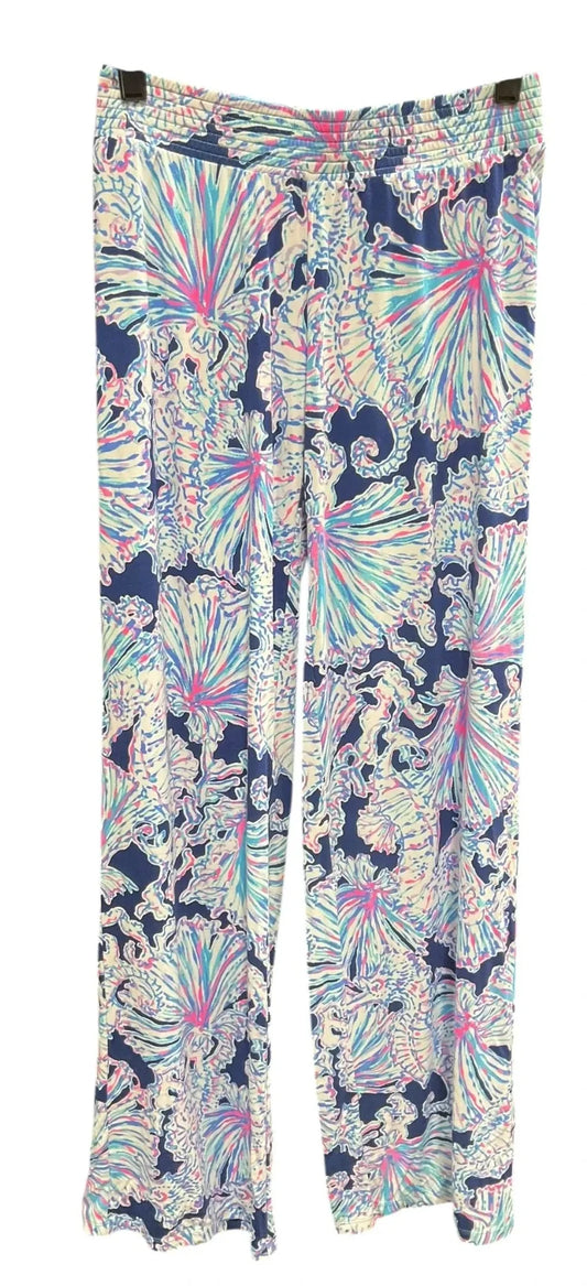 Pants Designer By Lilly Pulitzer In Blue & Pink, Size: Xxs