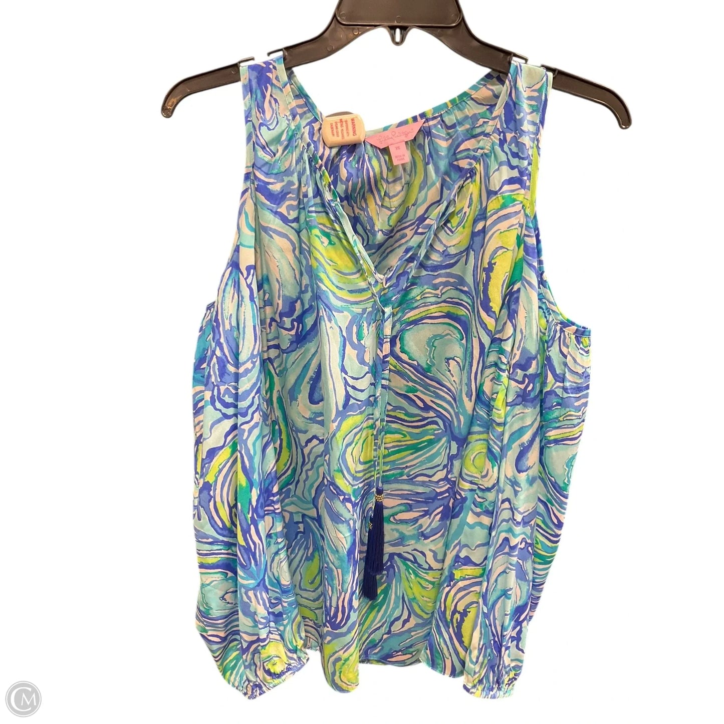 Top Long Sleeve Designer By Lilly Pulitzer In Blue, Size: Xs