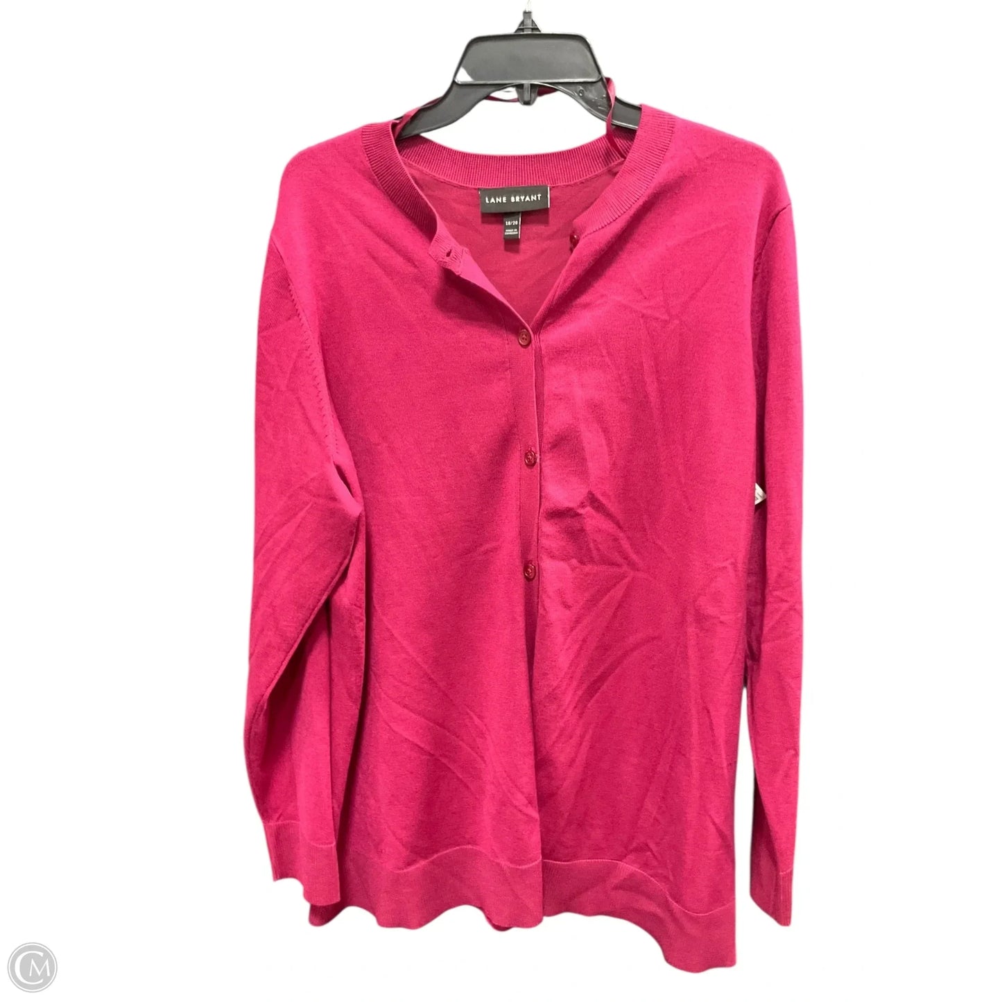 Cardigan By Lane Bryant In Maroon, Size: 18