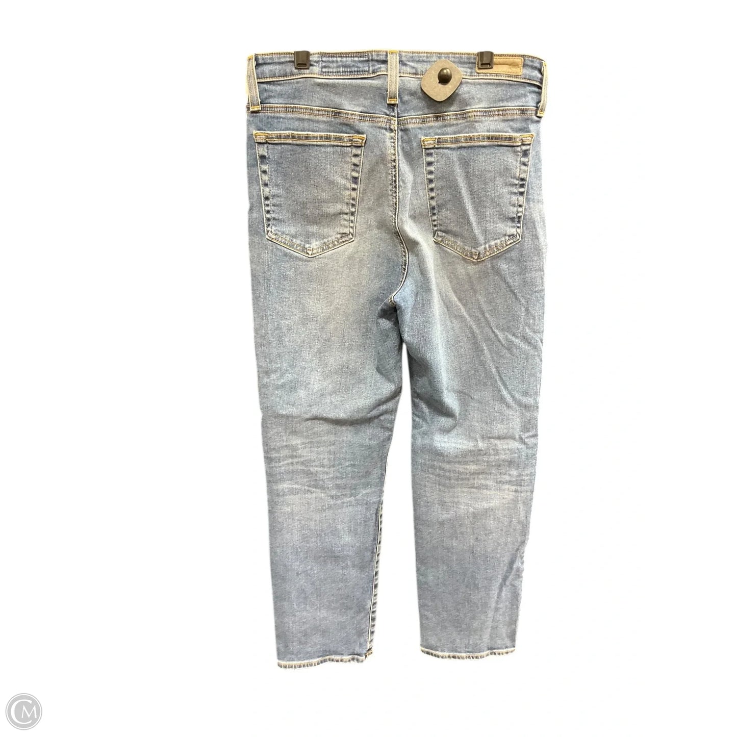 Jeans Straight By Adriano Goldschmied In Blue Denim, Size: 10