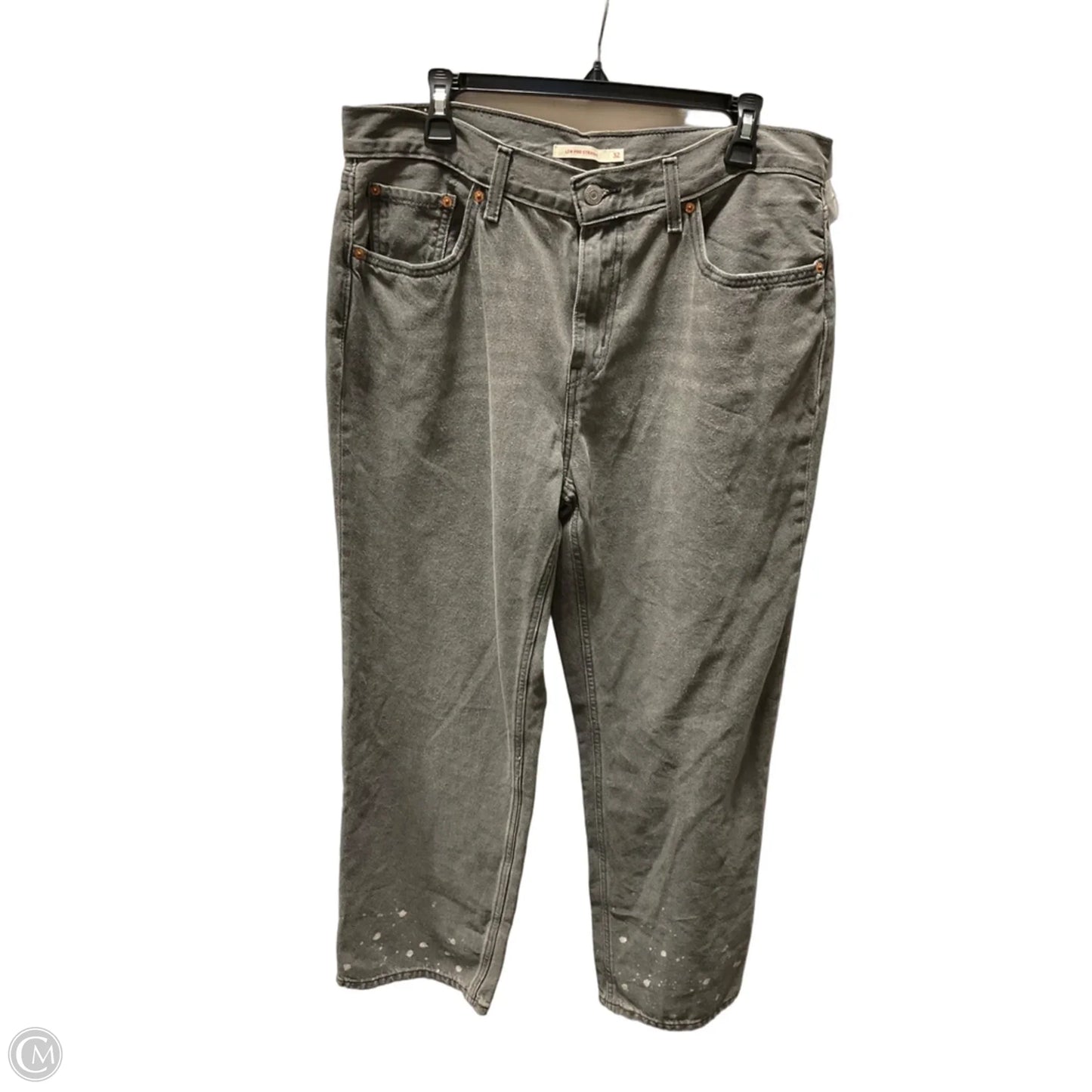 Jeans Wide Leg By Levis In Grey, Size: 14