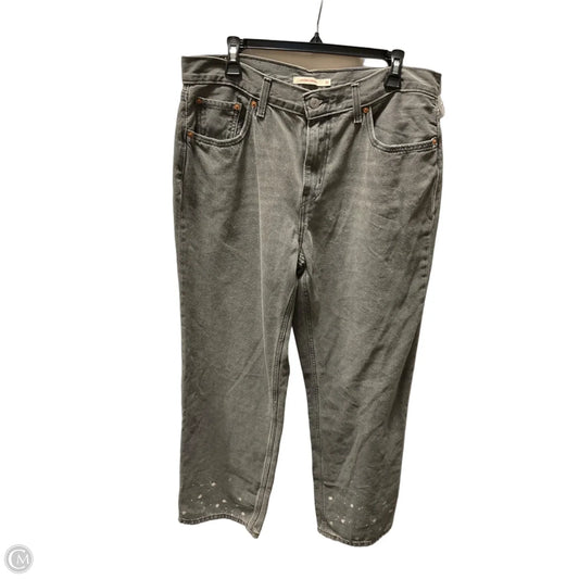 Jeans Wide Leg By Levis In Grey, Size: 14