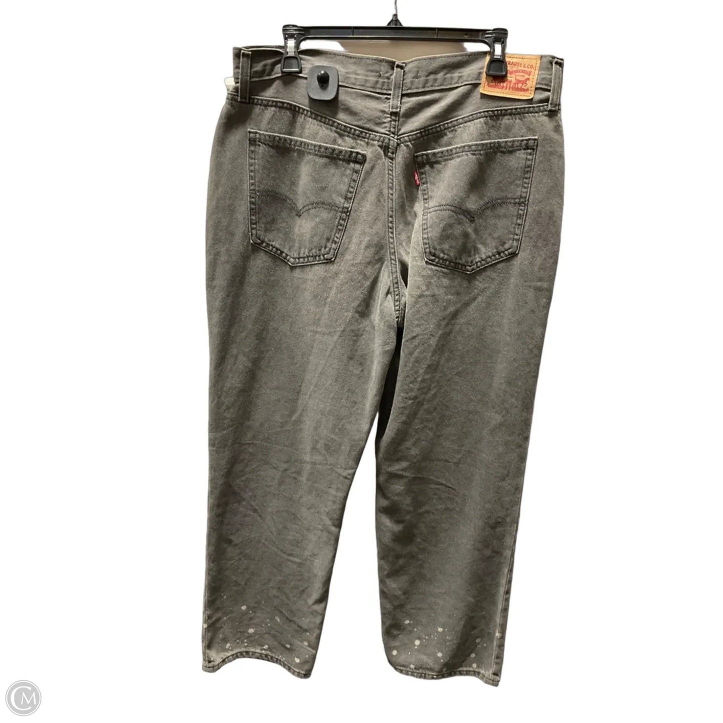 Jeans Wide Leg By Levis In Grey, Size: 14