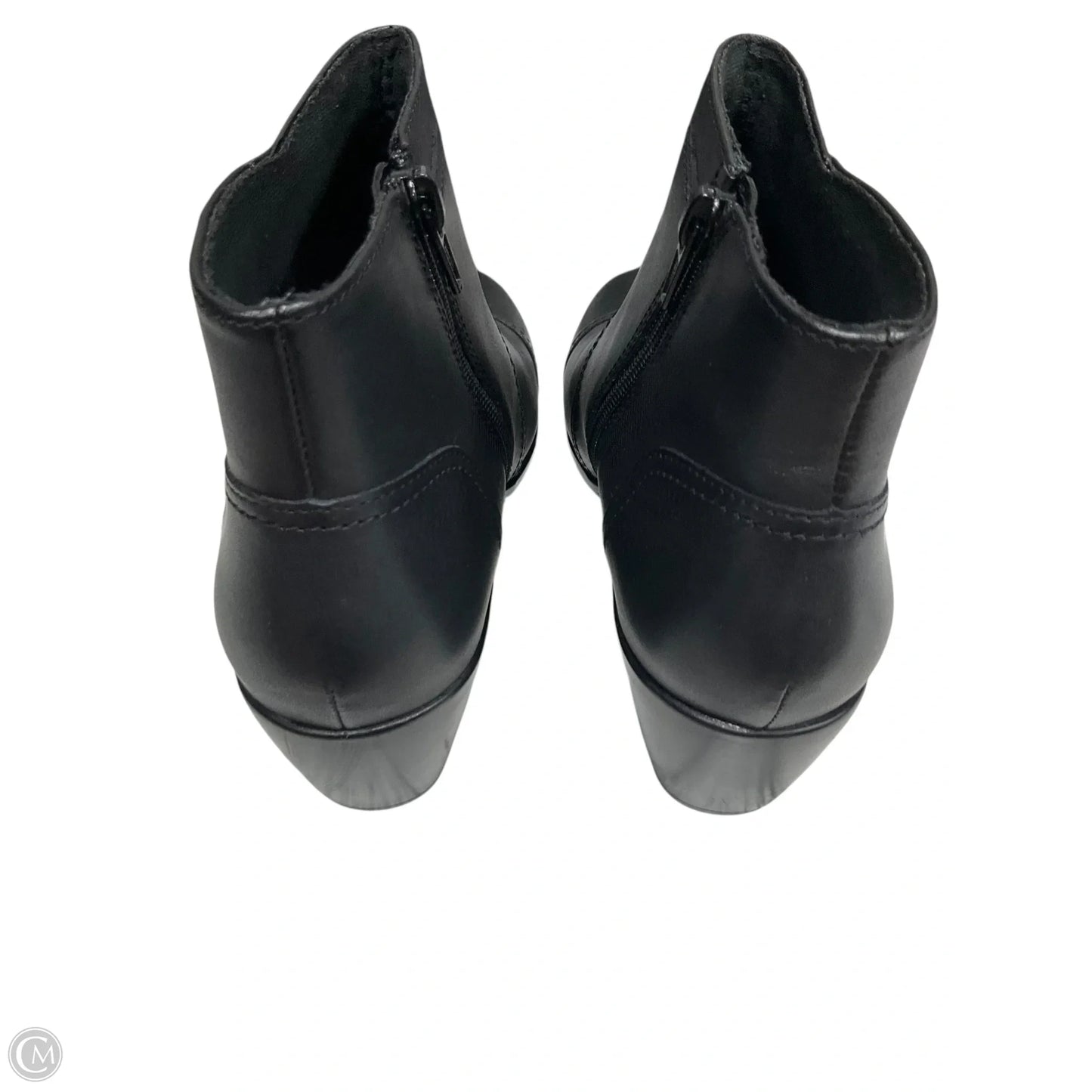 Boots Ankle Heels By Clarks In Black, Size: 7
