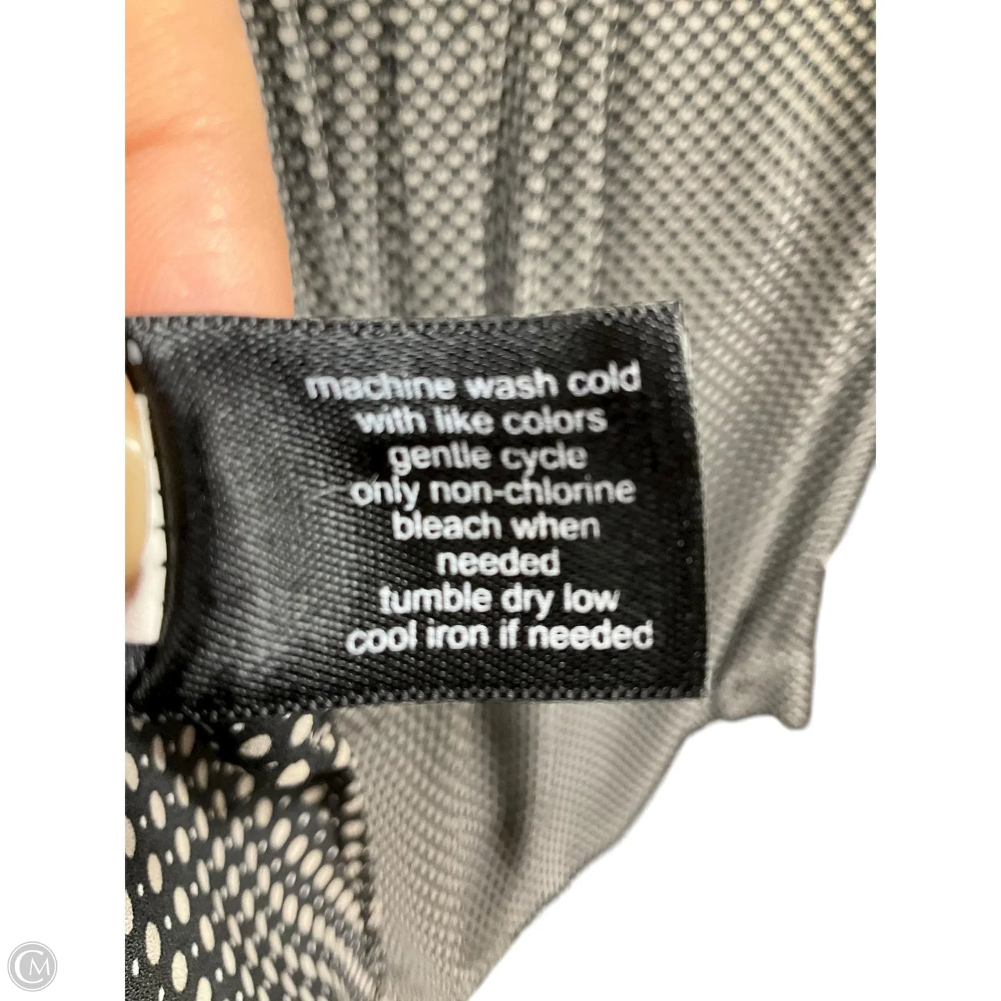 Top Long Sleeve Basic By Lane Bryant In Polkadot Pattern, Size: 18