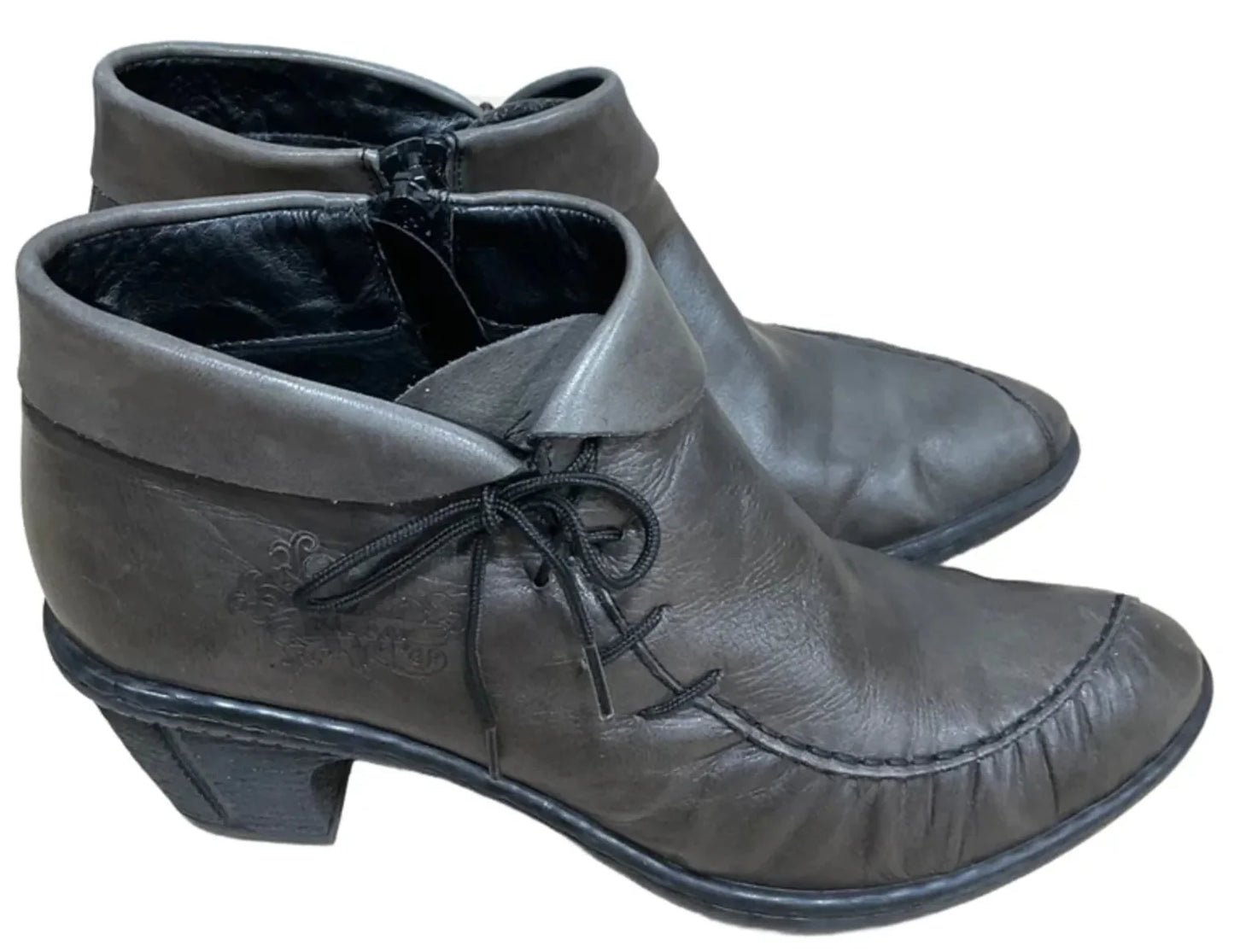 Boots Ankle Heels By Riekers In Taupe, Size: 9