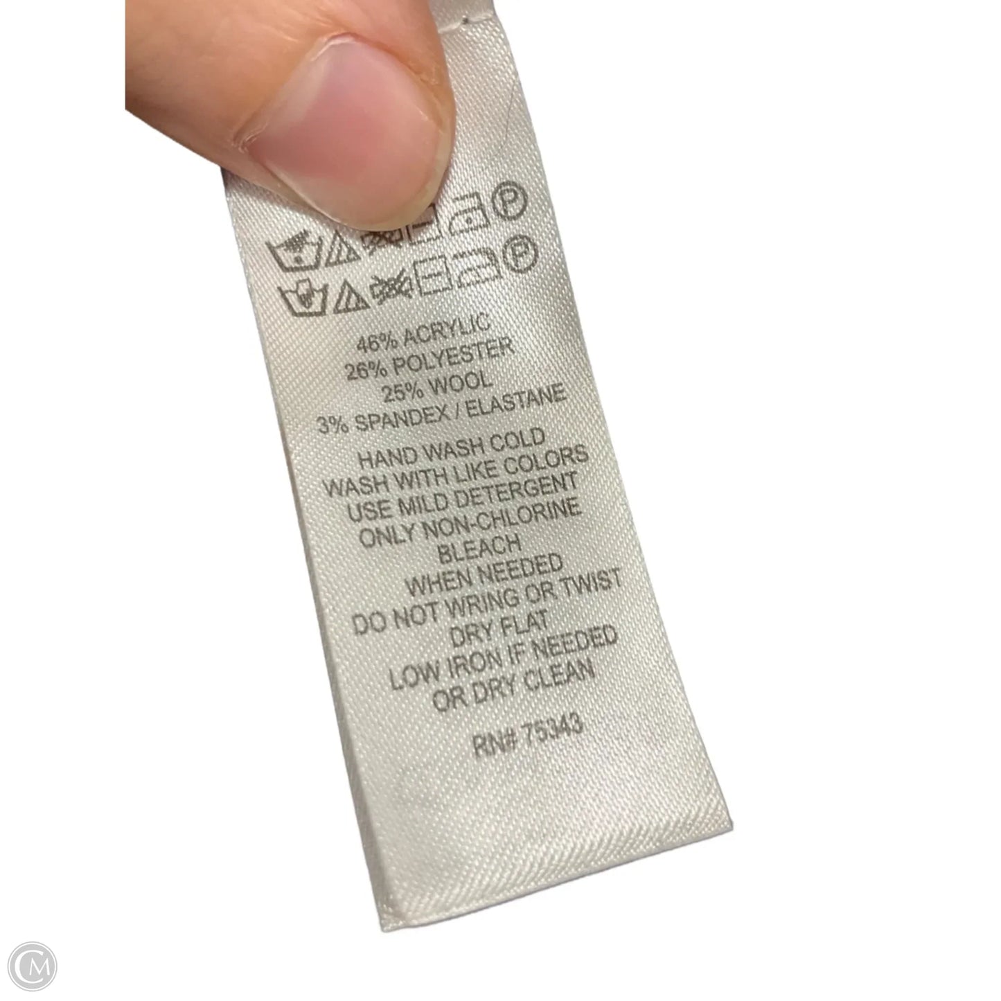 Sweater Cardigan By Adrienne Vittadini In Grey, Size: S