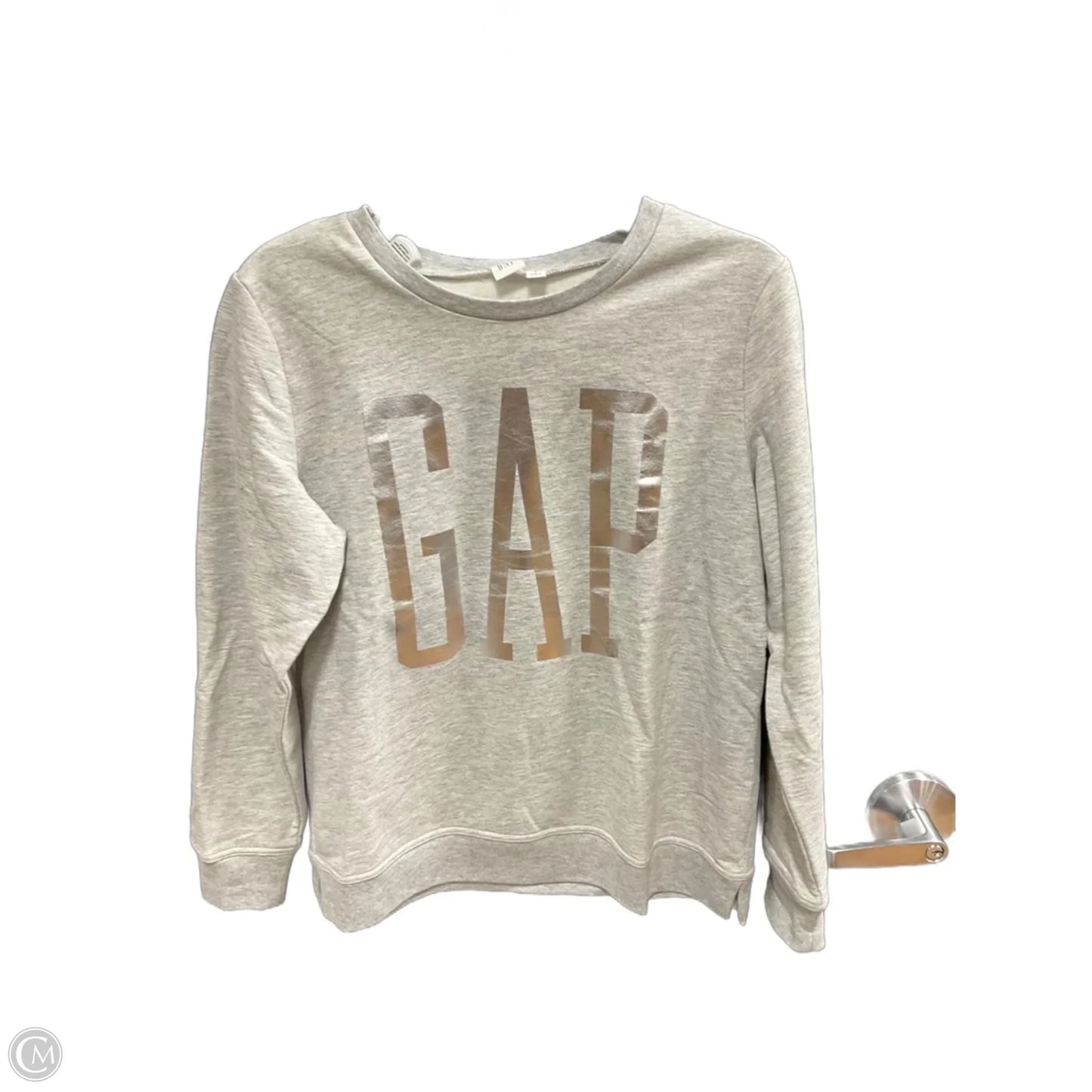Sweatshirt Crewneck By Gap In Grey, Size: S