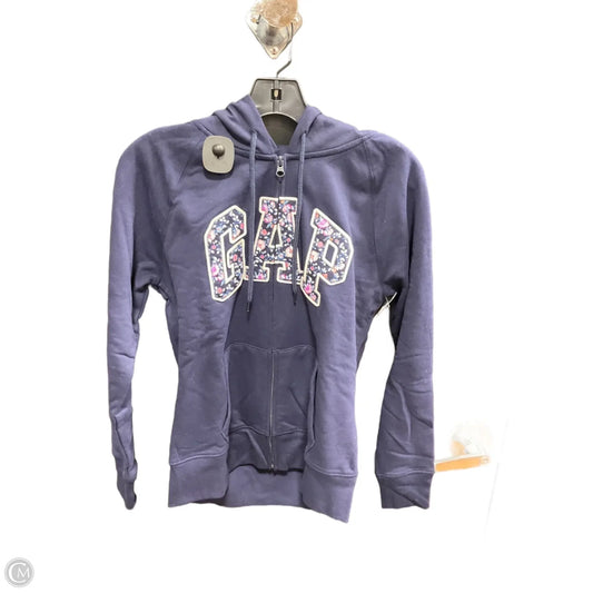Sweatshirt Hoodie By Gap In Navy, Size: S