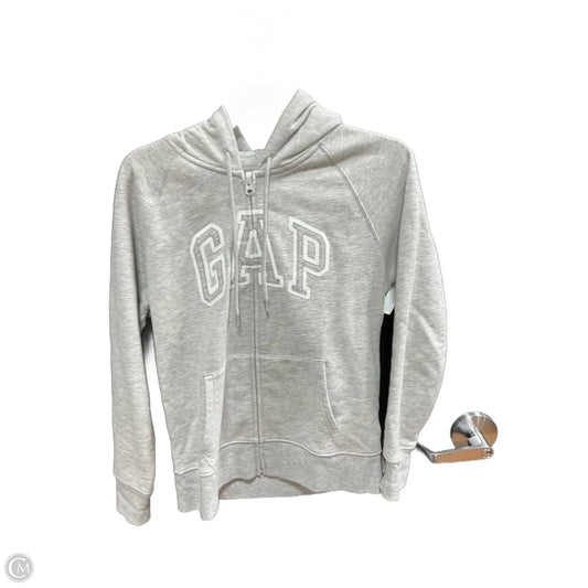 Sweatshirt Hoodie By Gap In Grey, Size: S