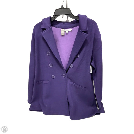 Blazer By Chicos In Purple, Size: Xl