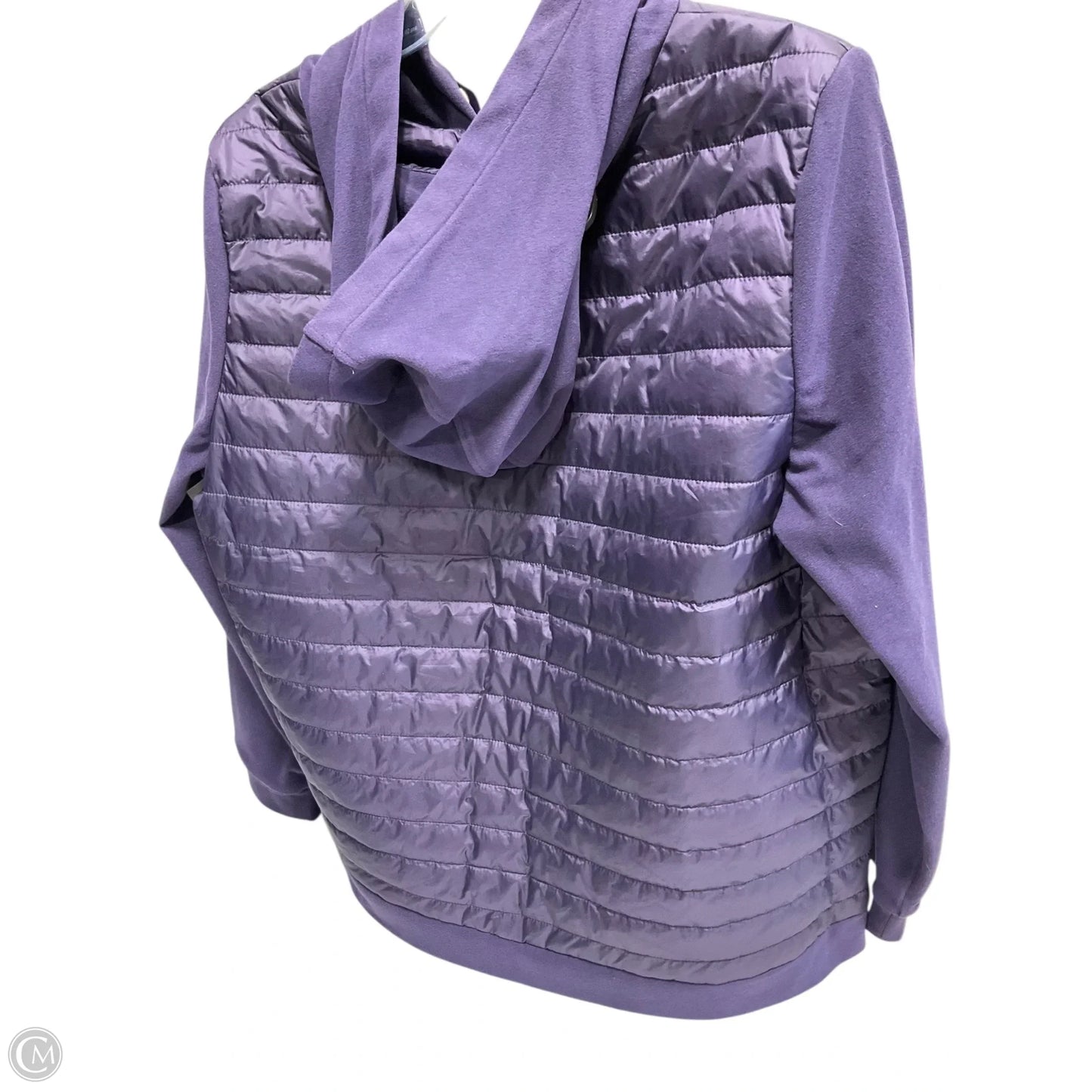 Jacket Puffer & Quilted By Chicos In Purple, Size: Xl