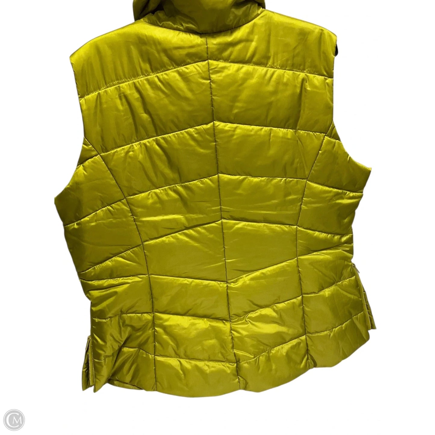 Vest Puffer & Quilted By Chicos In Green, Size: 18