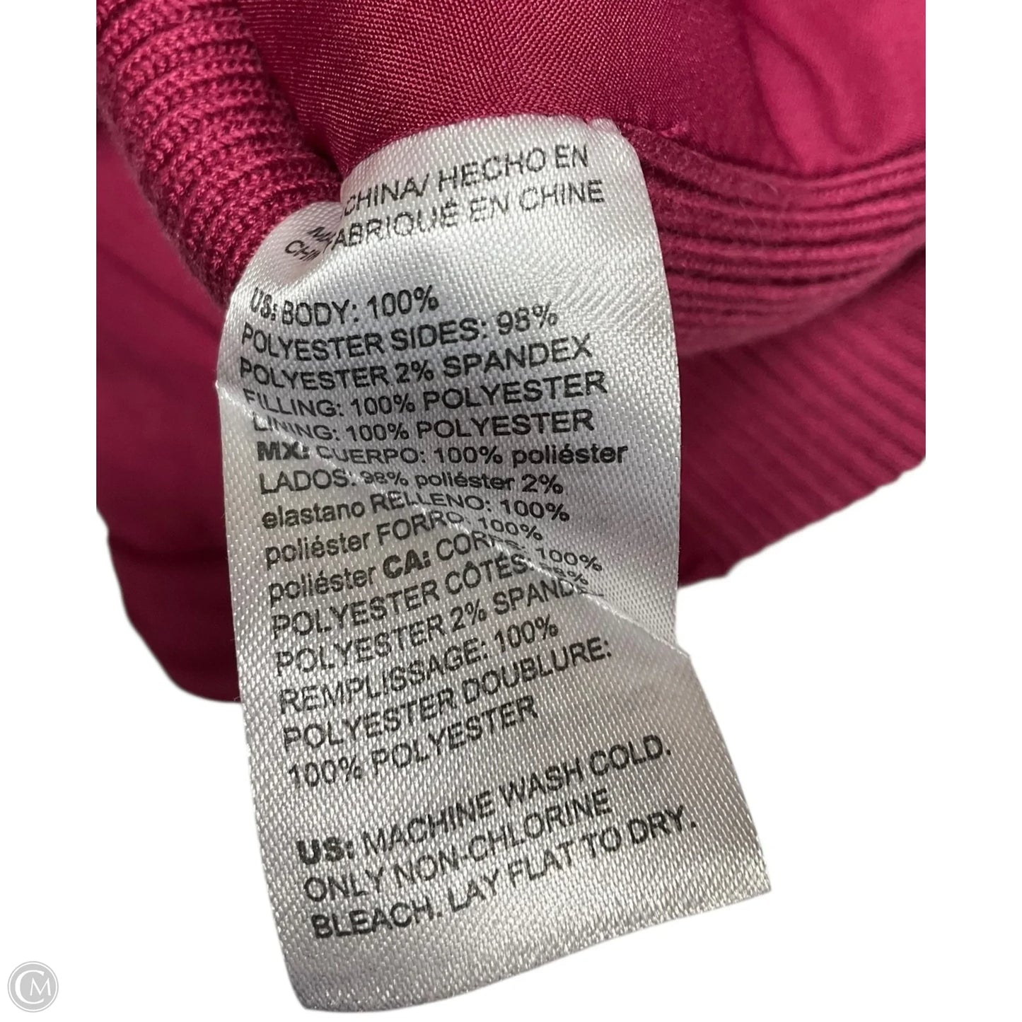 Vest Puffer & Quilted By Chicos In Pink, Size: Xl