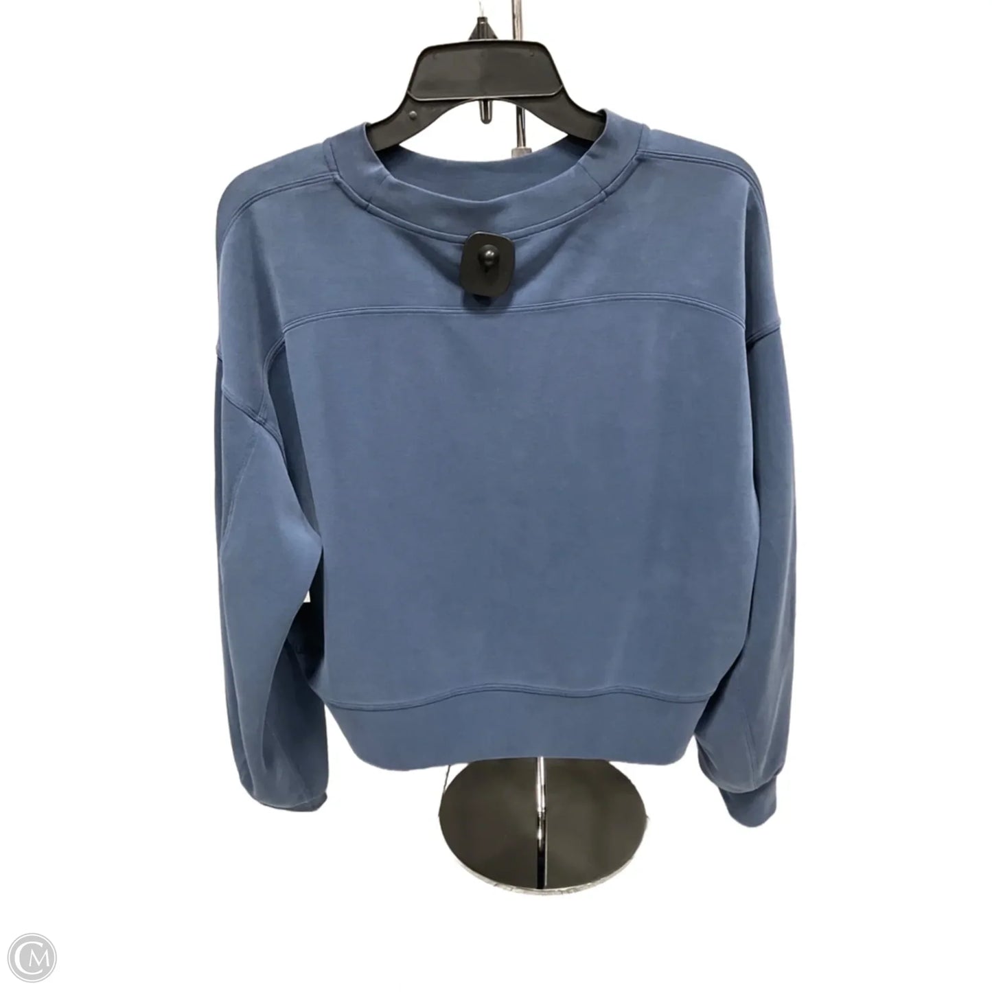 Athletic Top Long Sleeve Collar By Lululemon In Blue, Size: 6