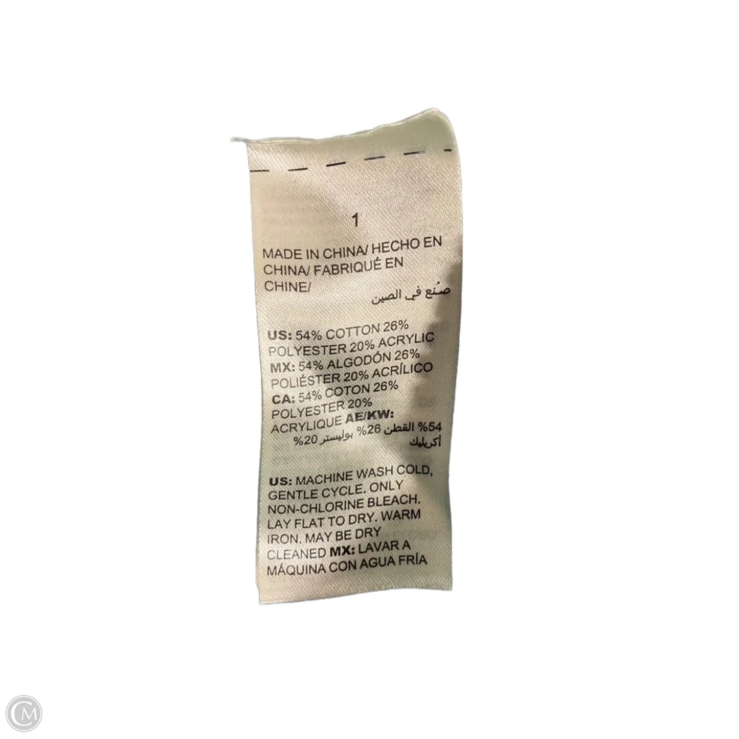 Top 3/4 Sleeve By Chicos In Green, Size: M