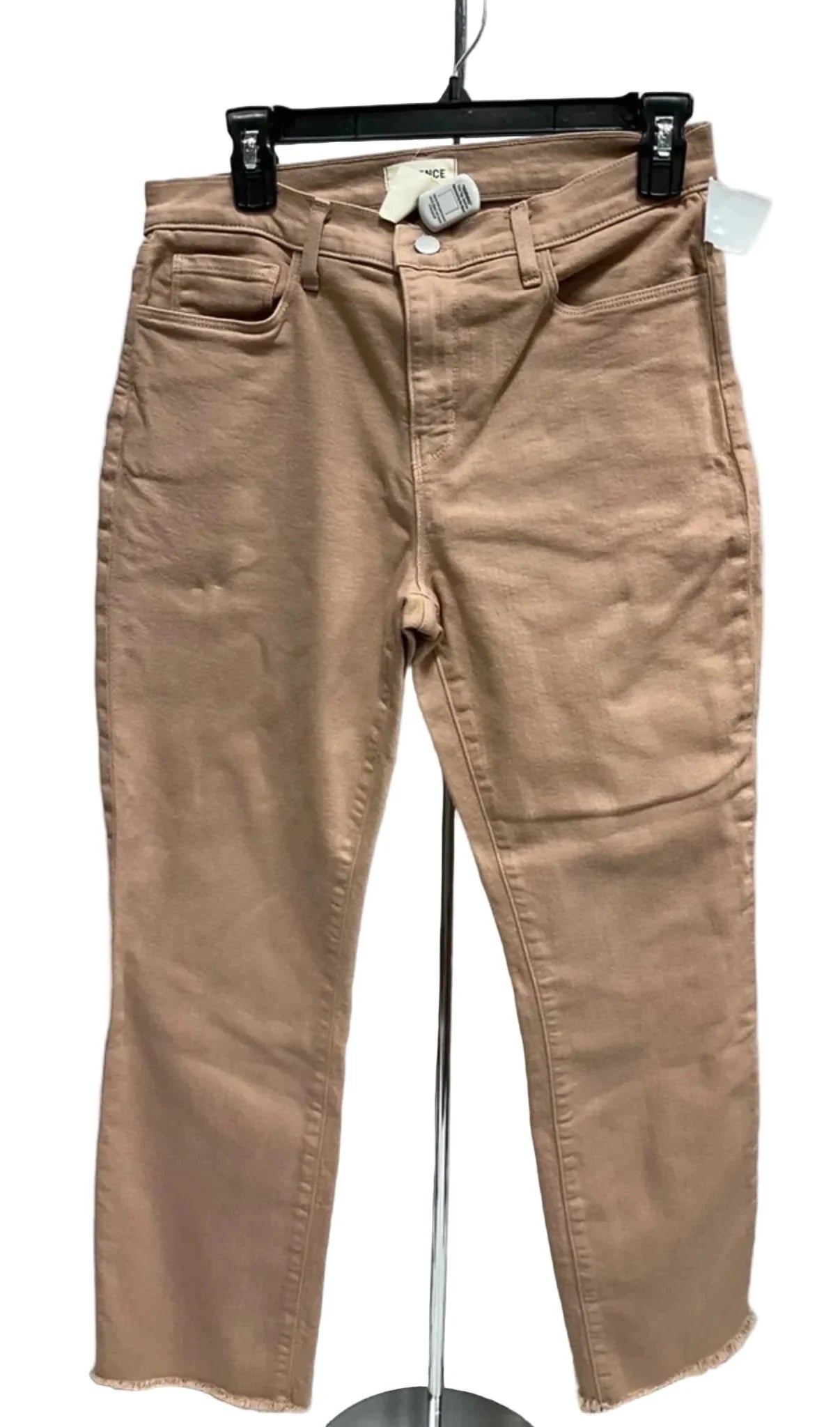 Jeans Straight By L Agence In Tan, Size: 8