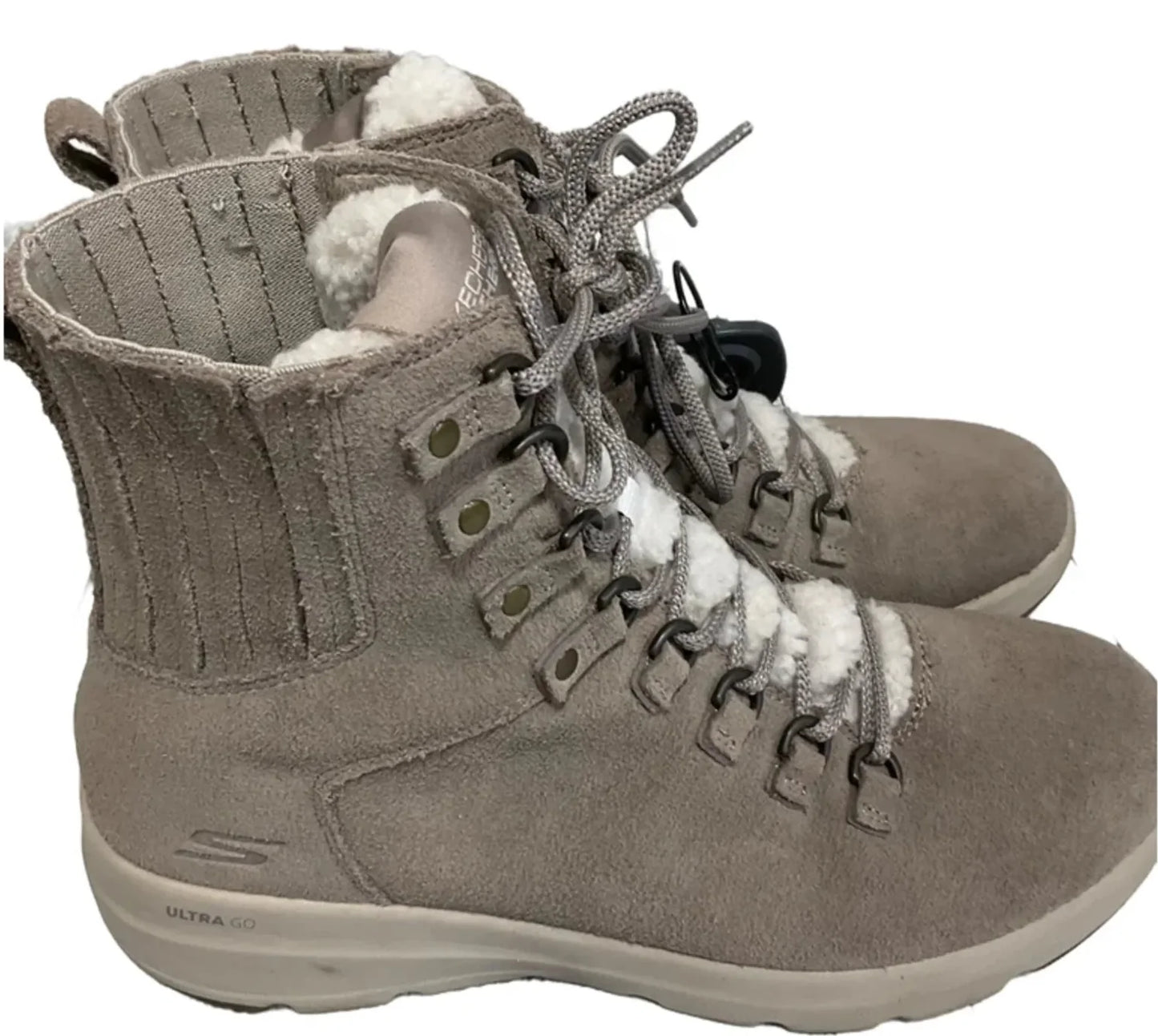 Boots Ankle Flats By Skechers In Tan, Size: 9.5