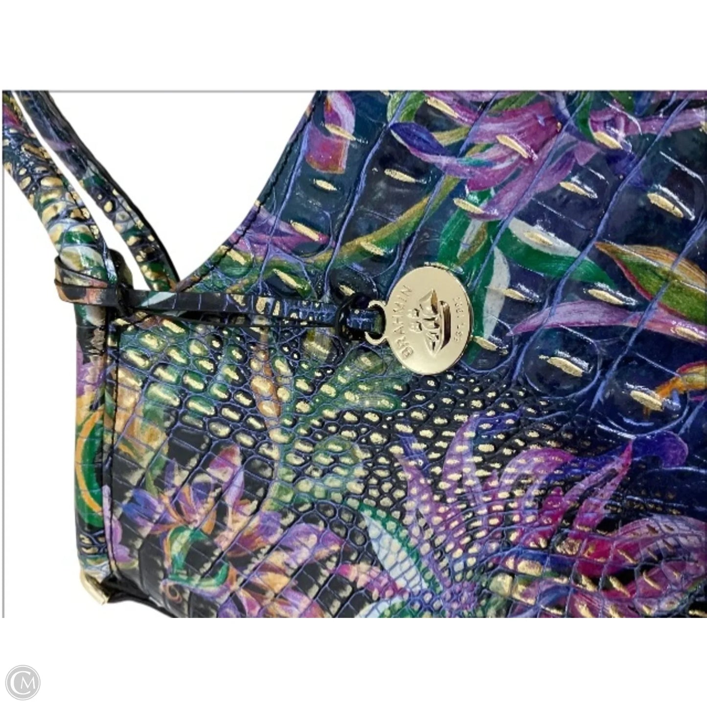 Handbag Designer By Brahmin, Size: Large