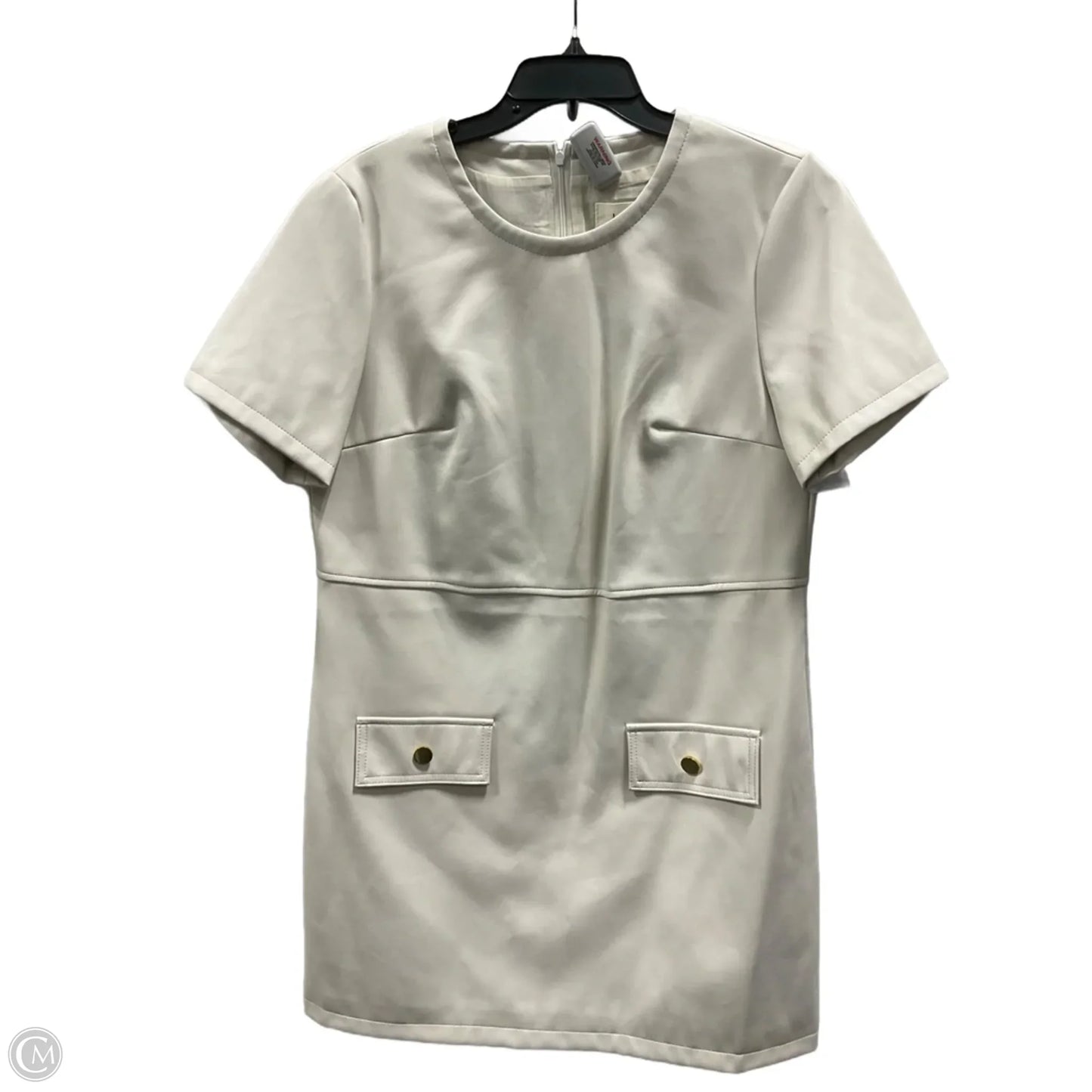 Dress Casual Short By Anthropologie In Cream, Size: M