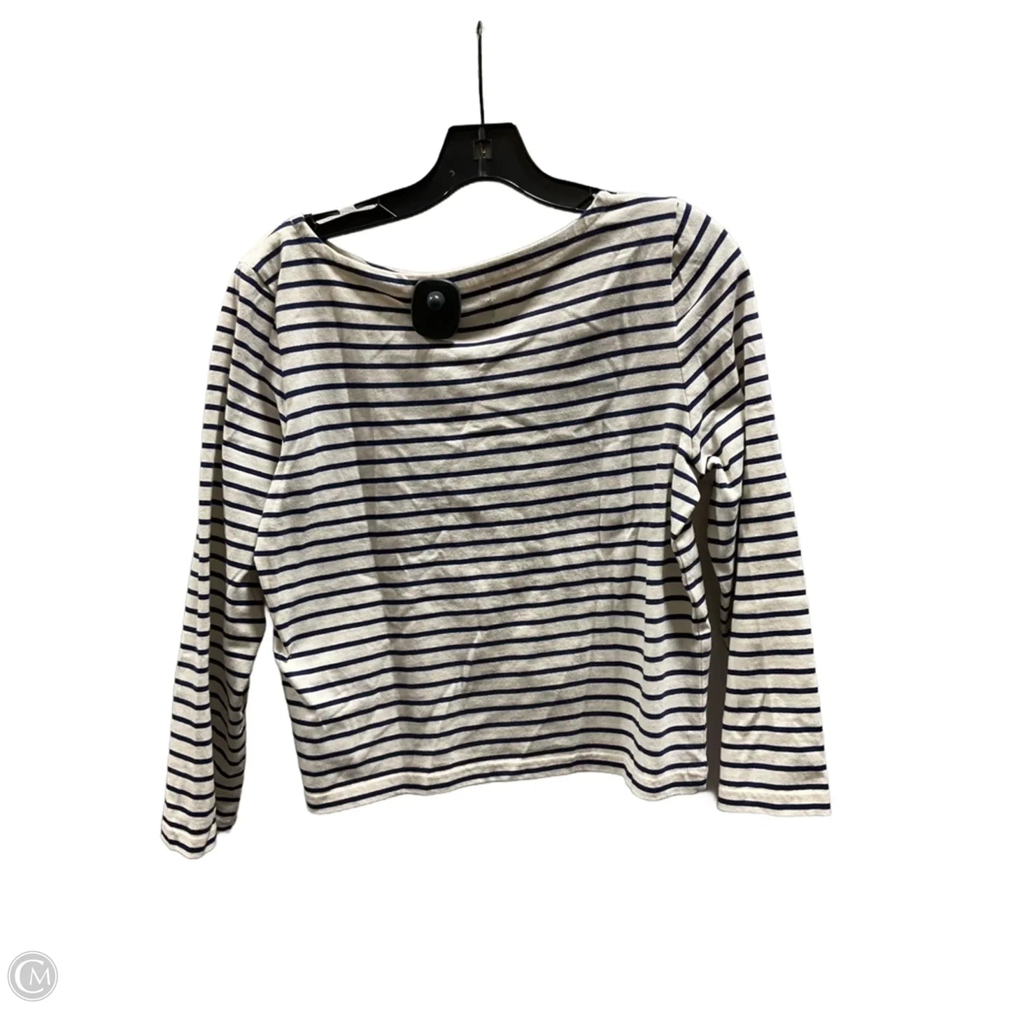 Top Long Sleeve Basic By J. Crew In Striped Pattern, Size: M
