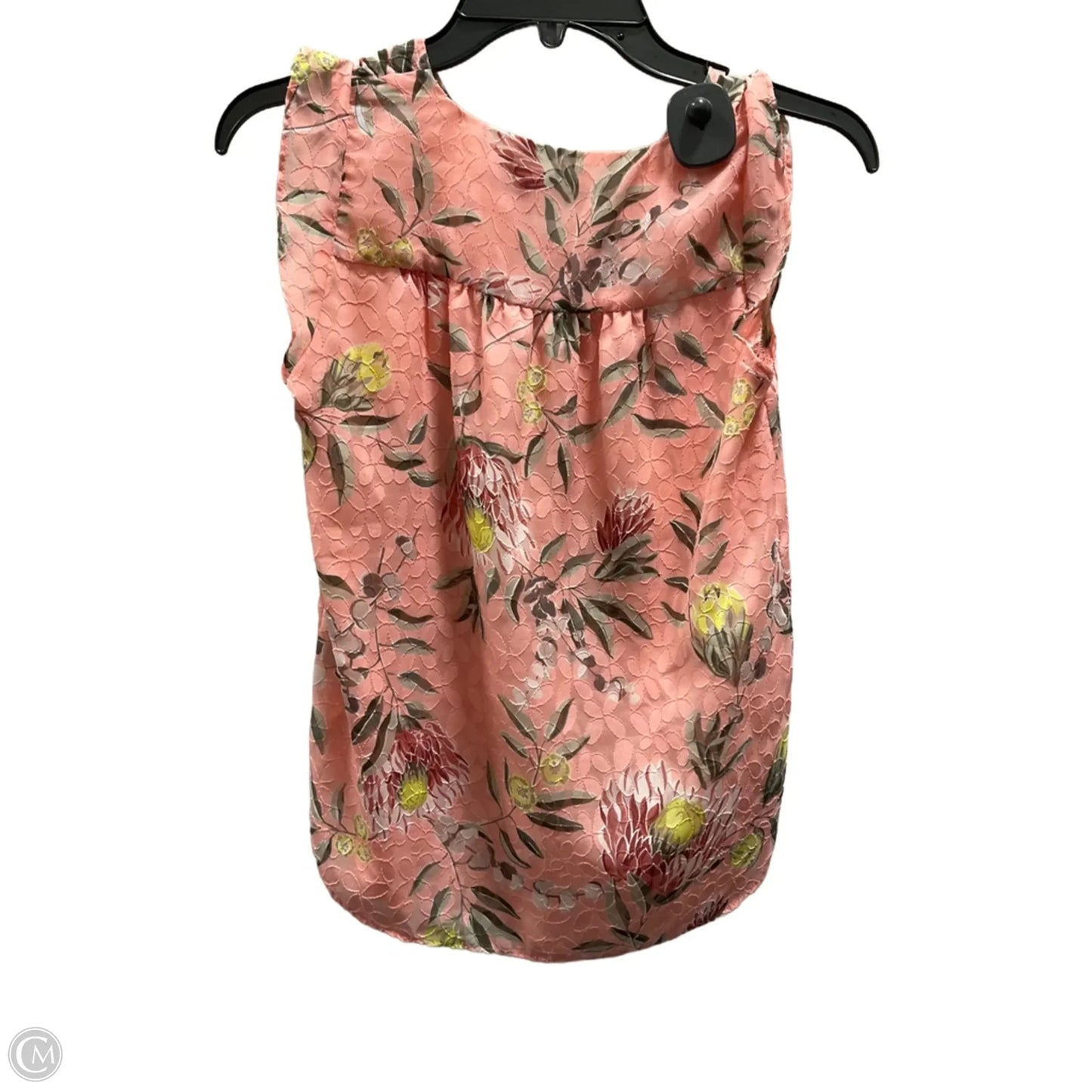 Top Sleeveless Basic By Loft In Floral Print, Size: Xxs