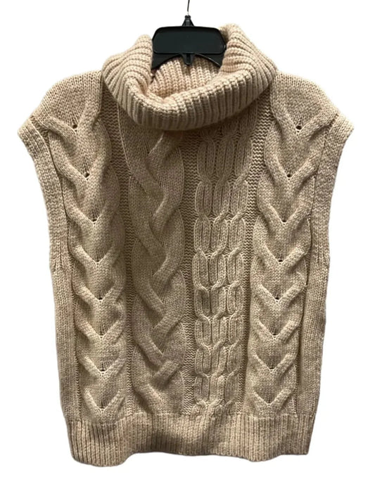 Top Short Sleeve Basic By Express In Tan, Size: M