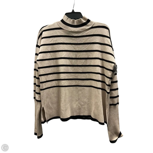 Top Long Sleeve Basic By Rachel Zoe In Black & Tan, Size: M