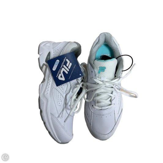 Shoes Athletic By Fila In White, Size: 6
