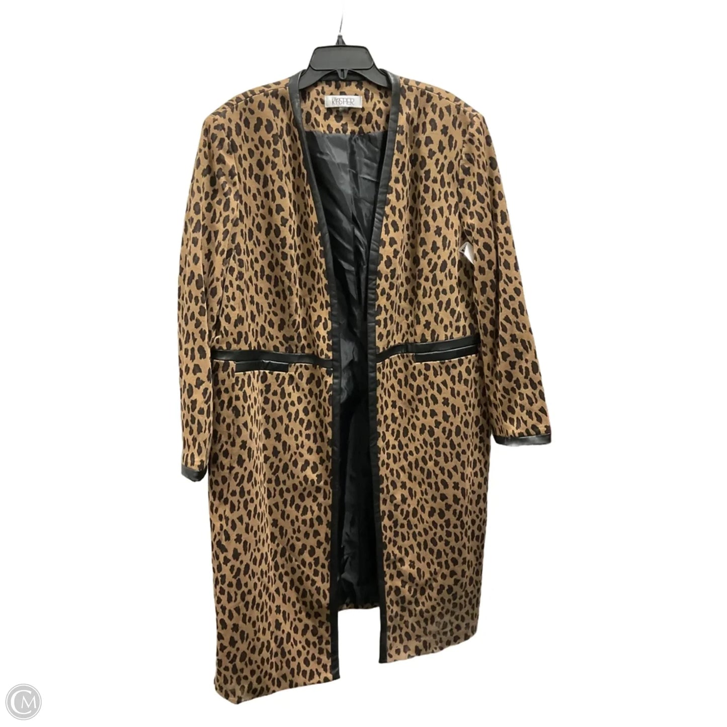Cardigan By Kasper In Animal Print, Size: 22