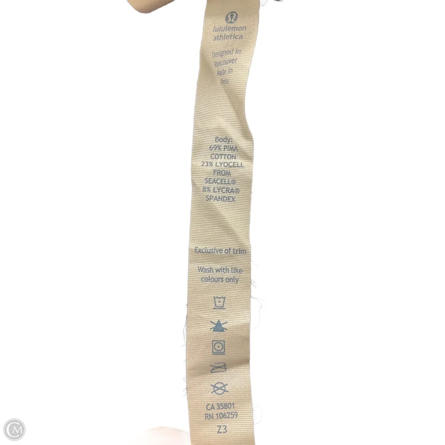 Athletic Top Short Sleeve By Lululemon In Navy, Size: 4