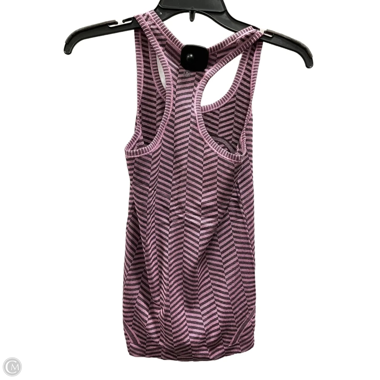 Athletic Tank Top By Lululemon In Black & Pink, Size: 2