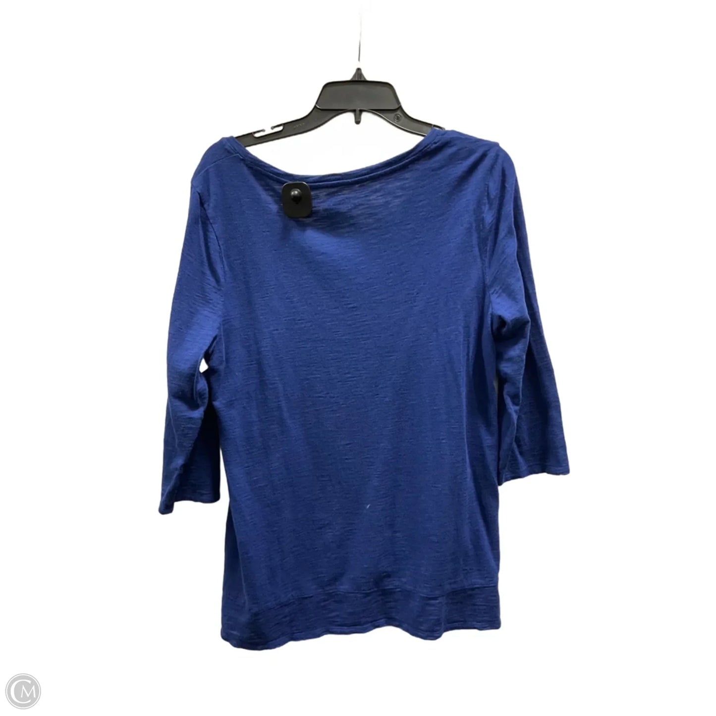 Top 3/4 Sleeve Basic By Chicos In Blue, Size: L