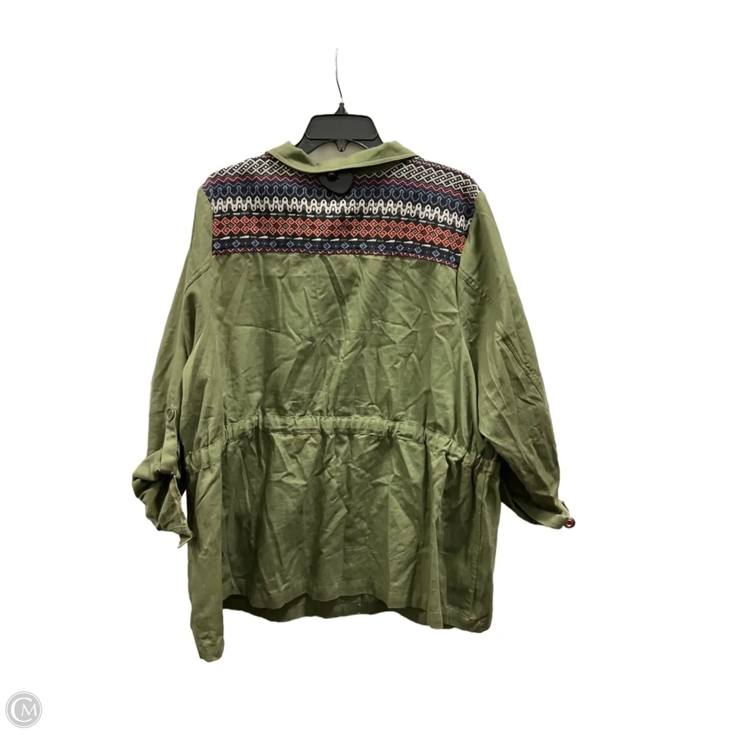 Jacket Denim By Modcloth In Green, Size: 3x