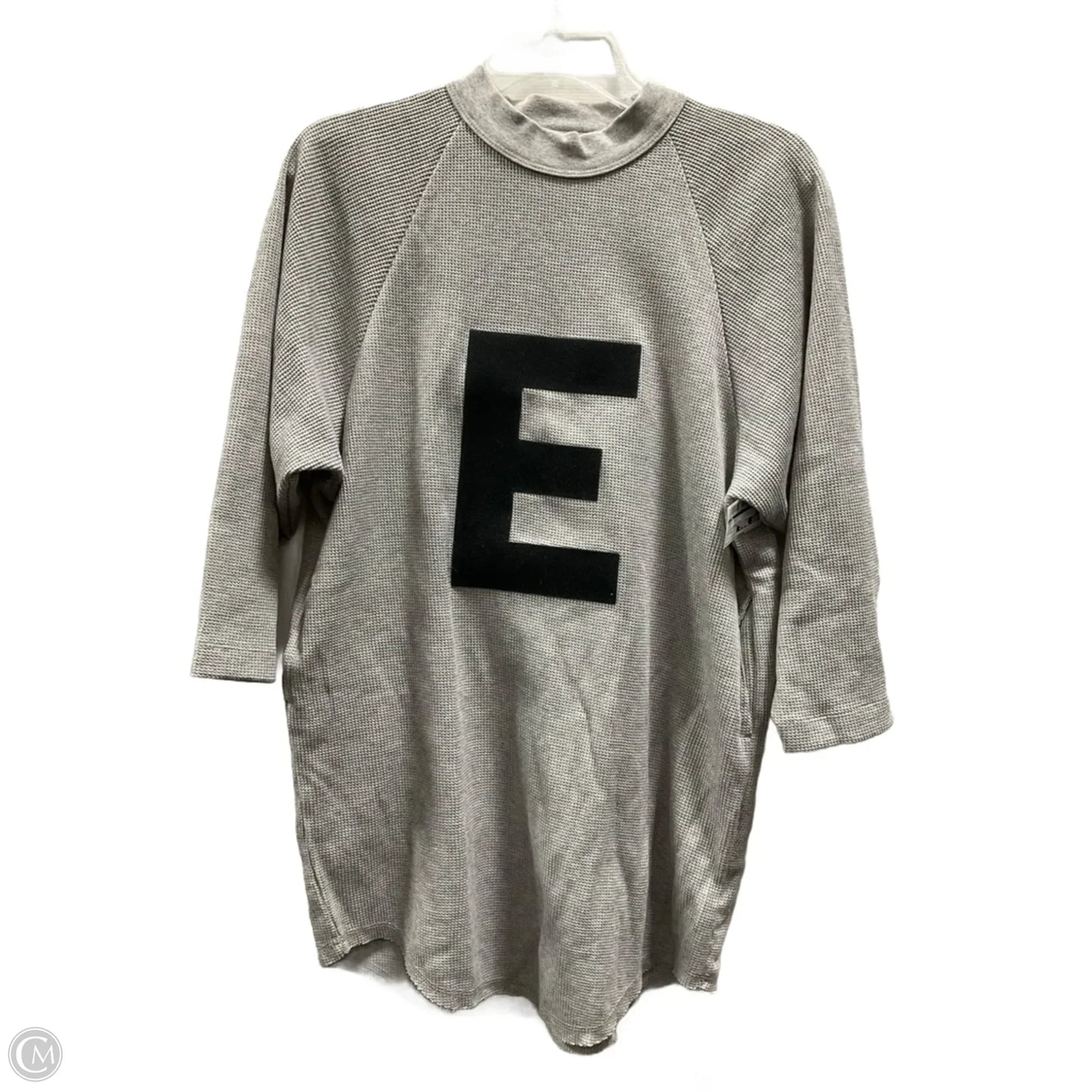 Tunic Long Sleeve By Cmb In Grey, Size: 10