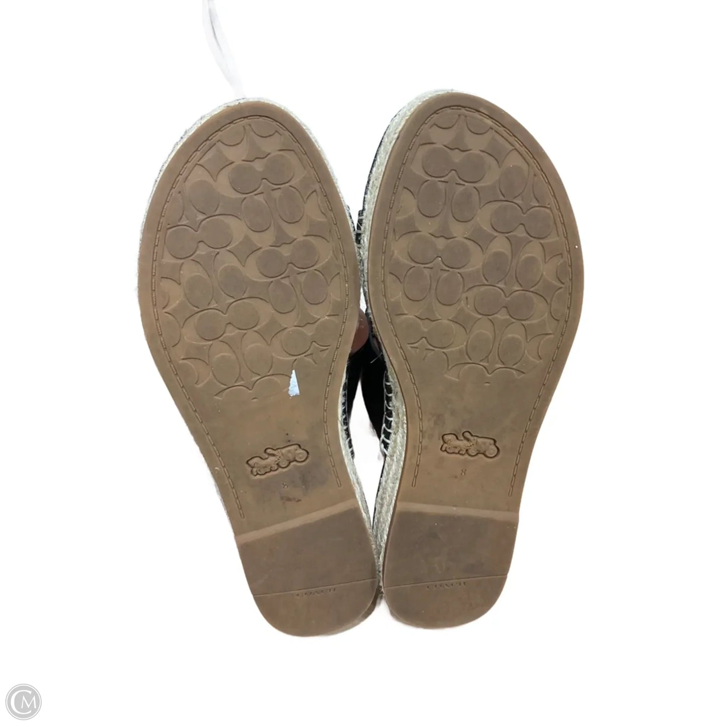Sandals Designer By Coach In Black, Size: 8