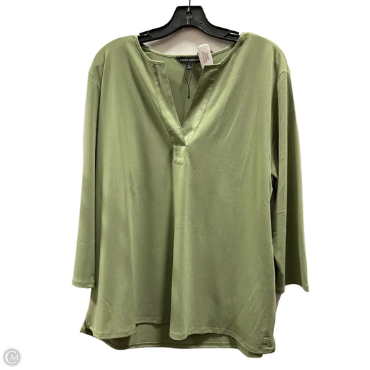 Top 3/4 Sleeve Basic By Banana Republic In Green, Size: Xl