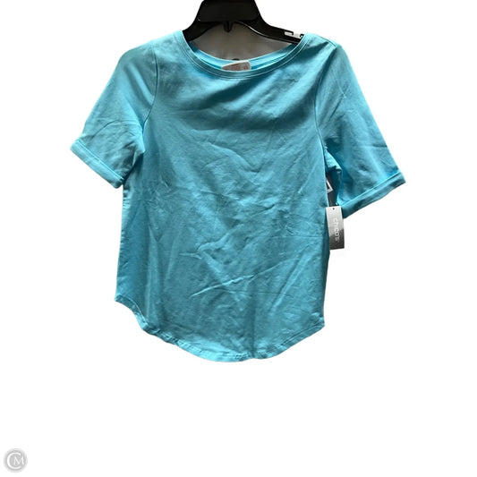 Top Short Sleeve Basic By Chicos In Blue, Size: Xs