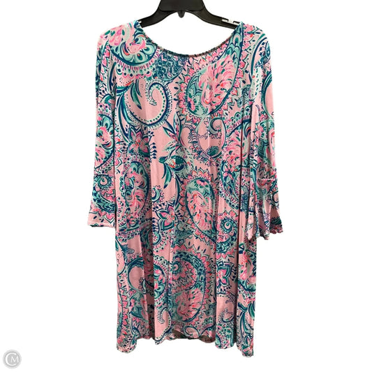 Dress Designer By Lilly Pulitzer In Blue & Pink, Size: Xl