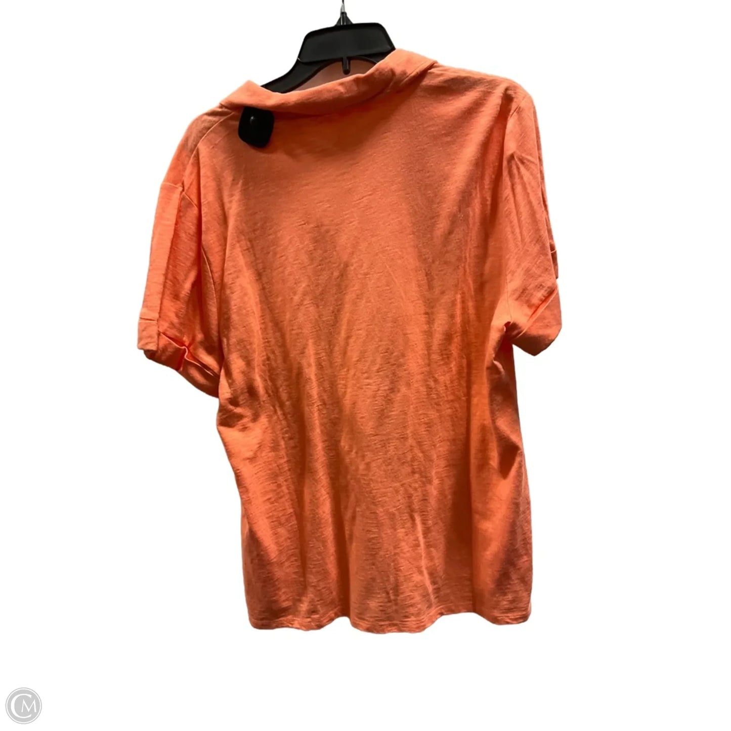 Top Short Sleeve Basic By Talbots In Orange, Size: Xl