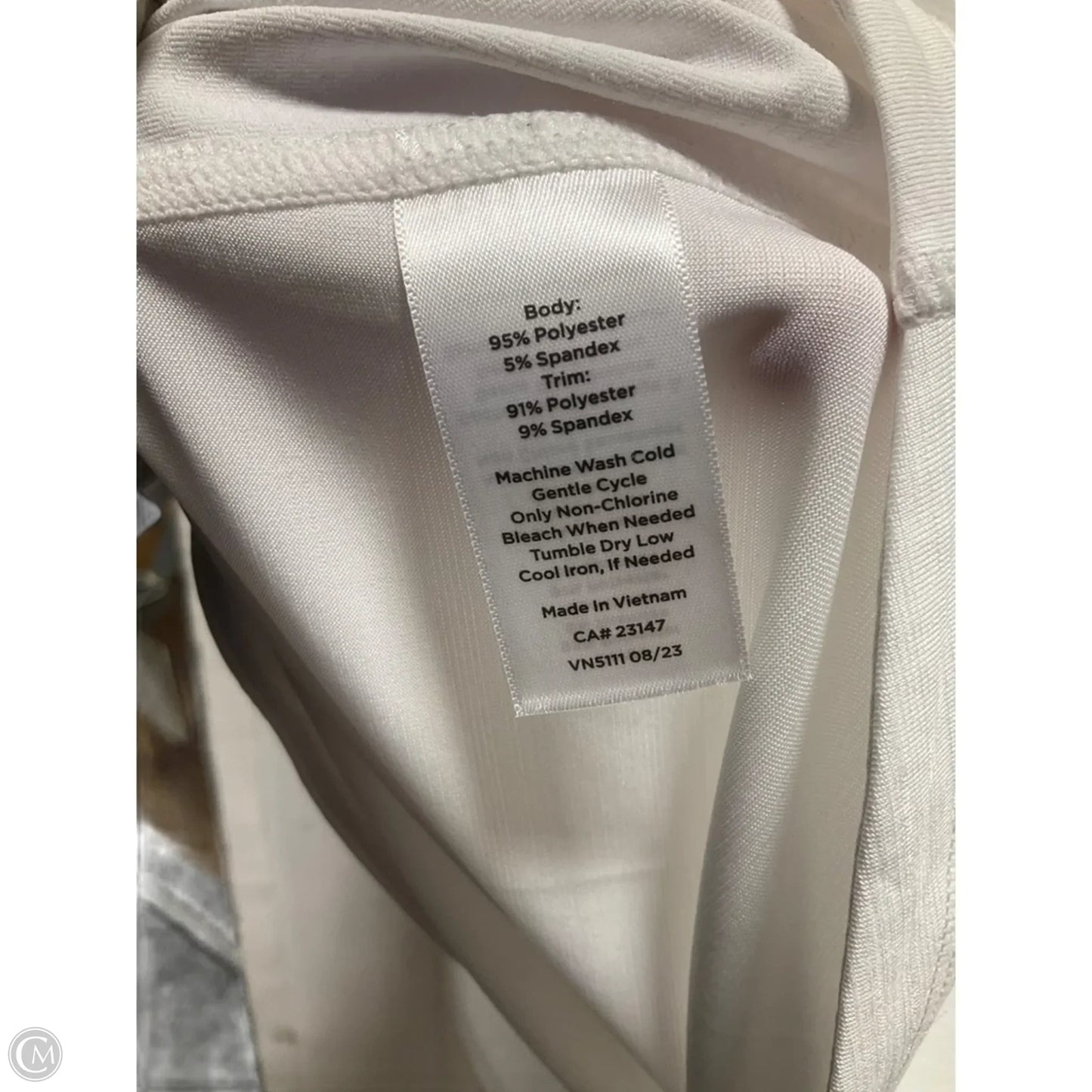 Top Short Sleeve Basic By Talbots In White, Size: L